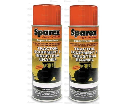 2 Cans Woods Mower Equipment Burnt Orange Super Premium Spray Paint - D&M Supply Inc. 