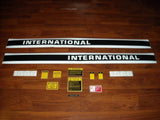 Decal Set with Caution Stickers Compatible with IH International 1566 Tractor