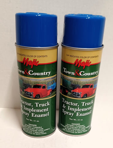 2 Cans Blue Spray Paint for Ford Tractor and Implements 1962 to 1999
