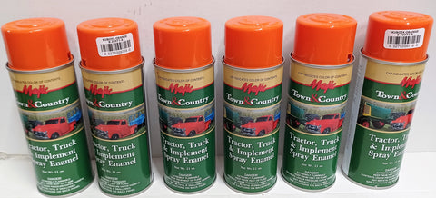 6 Cans Orange Spray Paint for Kubota Tractor Skid Steer Loader Lawn Mower