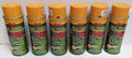 6 Cans King Kutter Implement Yellow Spray Paint