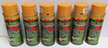 6 Cans Caterpillar Yellow Spray Paint