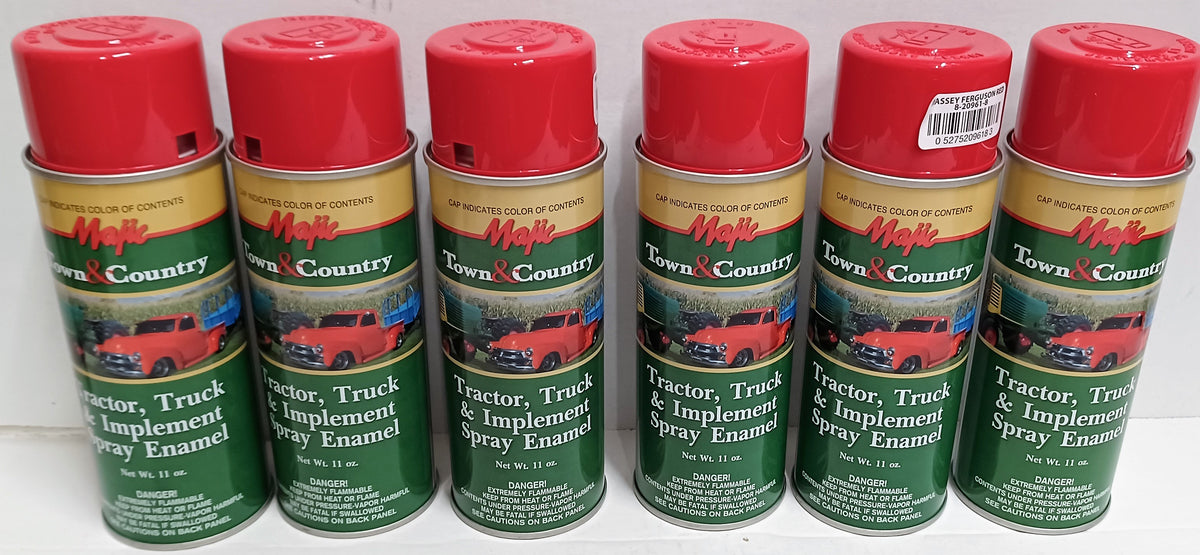6 Cans Spray Paint for Massey Ferguson Tractor Implement Baler Mower ...