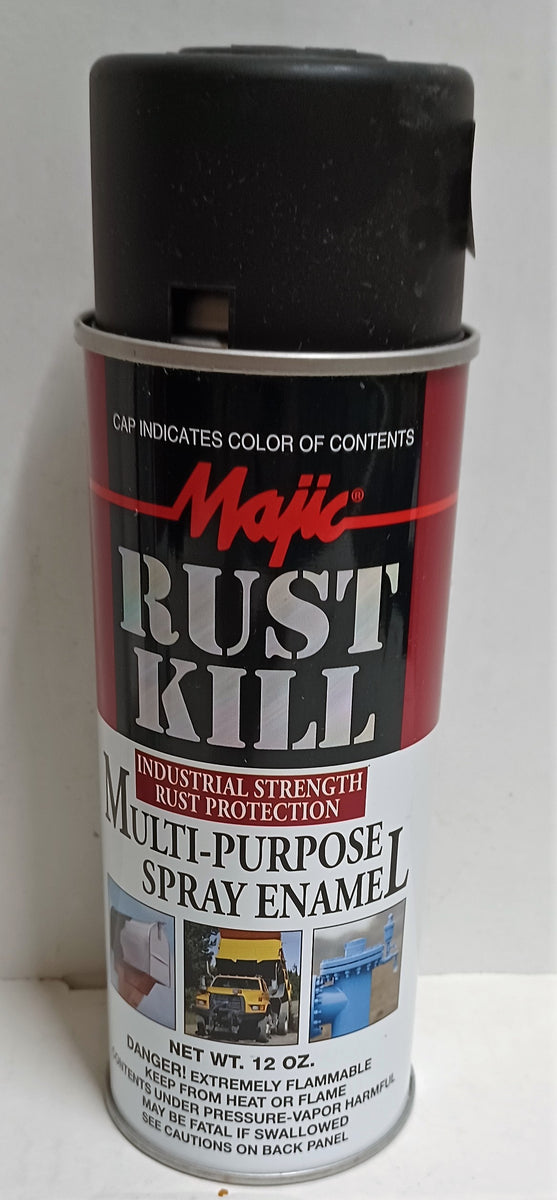 Spray Paint Rust Kill Matte Black Spray Enamel Industrial Strength Pro