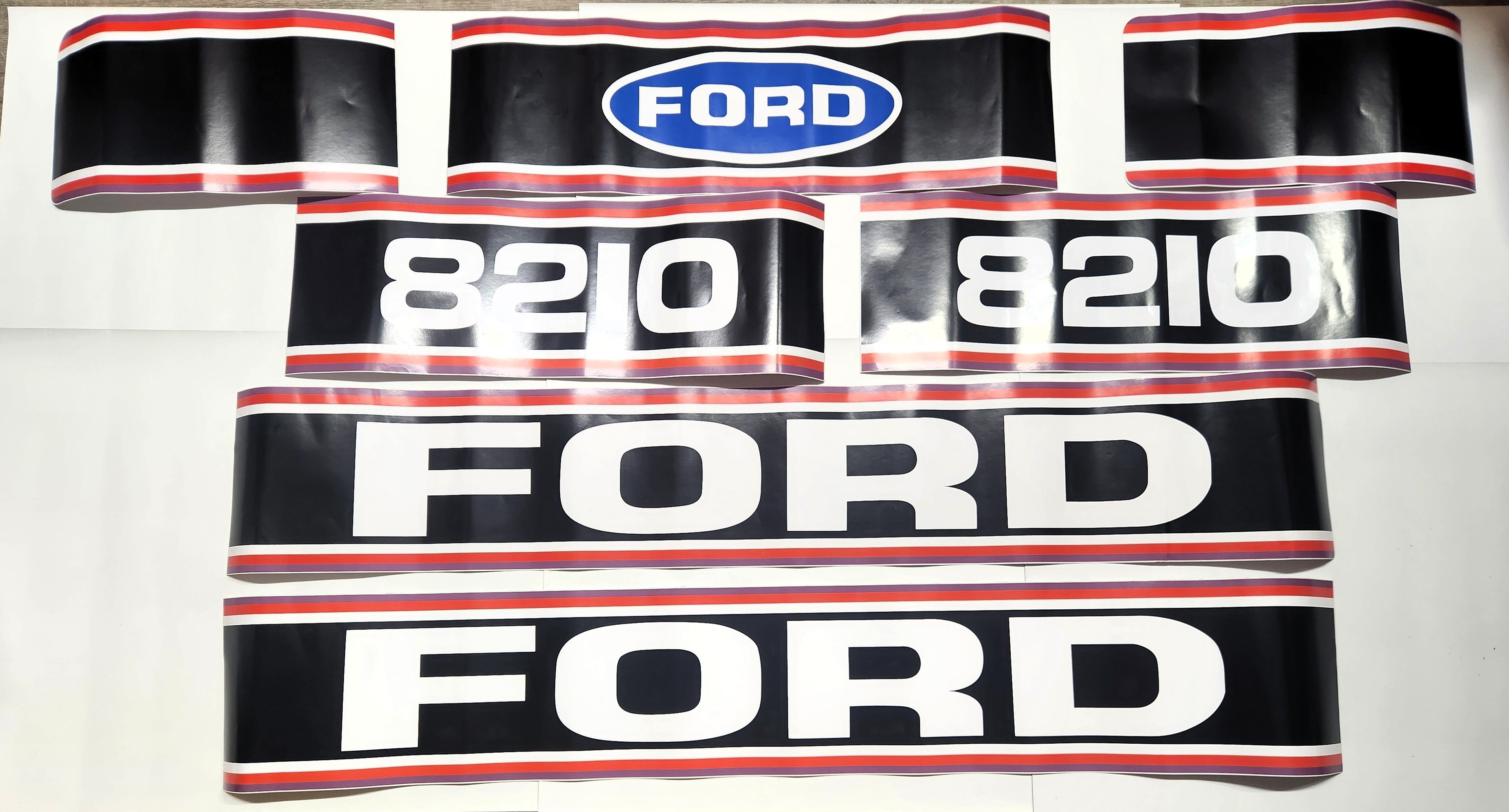 Decal Set Compatible with Ford Tractor 8210