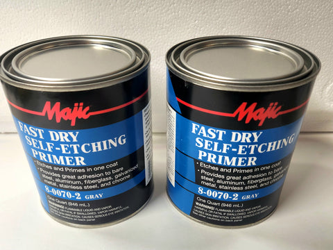 2 Qt Gray Fast Dry Self Etching Primer for Tractor Car Truck Automotive