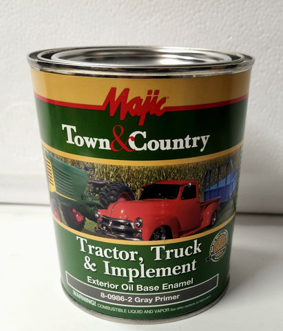 1 Qt Gray Oil Base Enamel Primer for Tractor Car Truck Automotive Implement