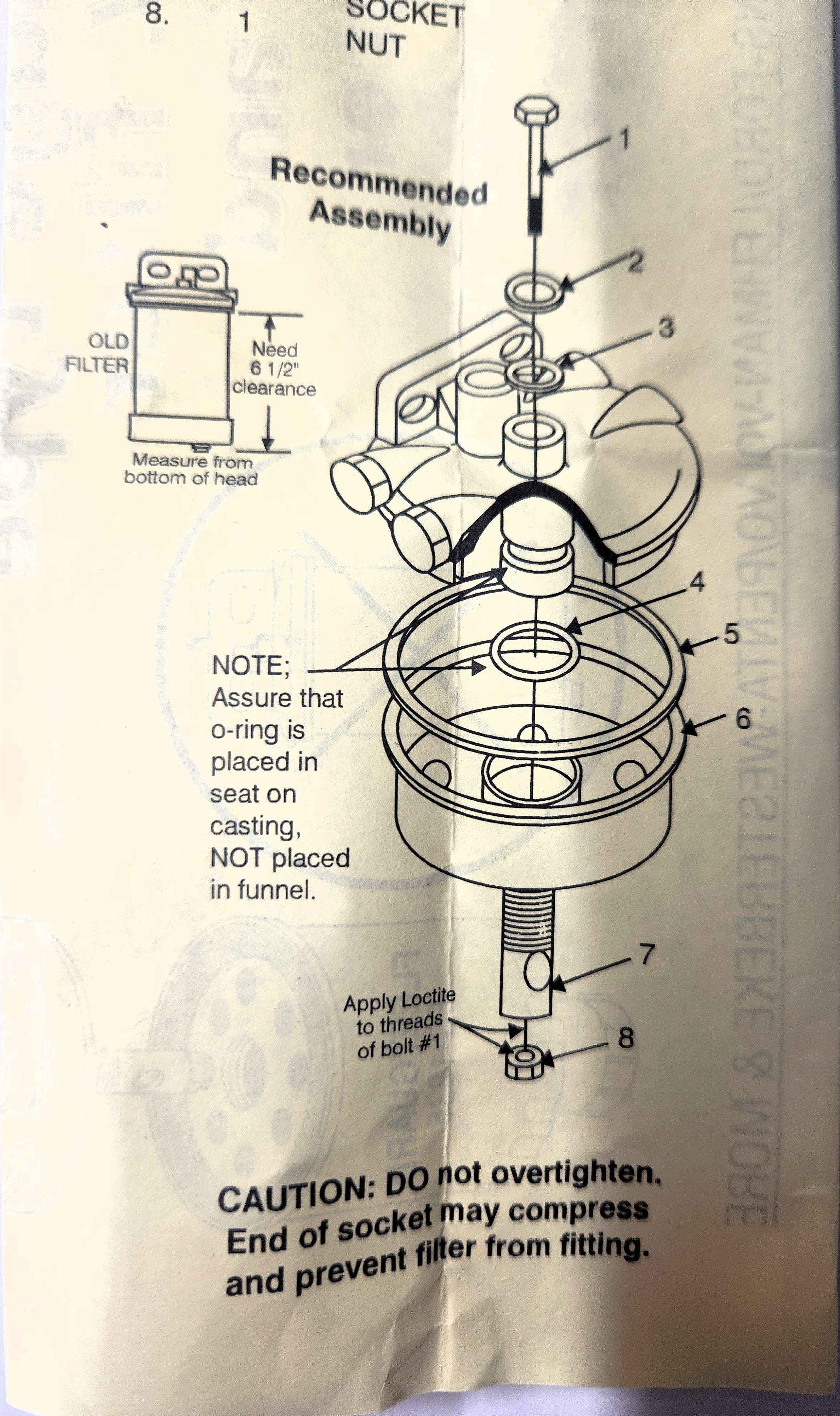 CAV Fuel Filter Conversion Adapter Fits John Deere JCB International Kubota Ford New Holland