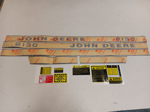 John Deere 2130 Decal Set with Caution Decals