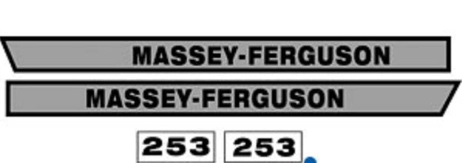 Decal Set Compatible with Massey Ferguson 253 Tractor