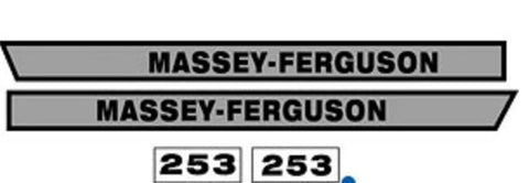 Decal Set Compatible with Massey Ferguson 253 Tractor