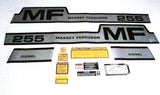 Decal Set with Caution Stickers Compatible with Massey Ferguson 255 Tractor
