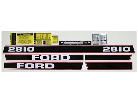 Deluxe Decal Set with Caution and Shift Stickers for Ford 2810 Tractor