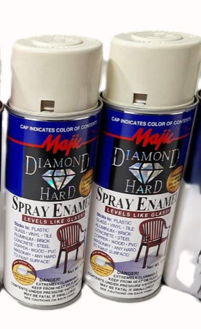 2 Cans Diamond Hard Off White Spray Paint for Car Truck Lawnmower Tractor Motorcycle Furniture