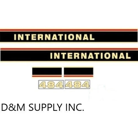 Decal Set Compatible with IH International 484 Tractor