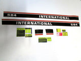 Decal Set with Caution and Shift Stickers Compatible with IH International 584 Tractor