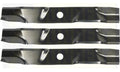 EM1891 Set of 3 Lawn Mower Blades for Exmark Toro Lazer Z Viking  103-6387 103-6392 103-6402 116-5175