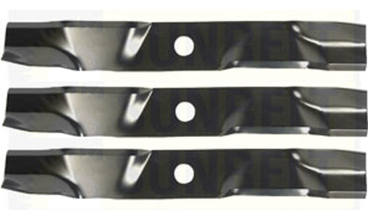 EM1891 Set of 3 Lawn Mower Blades for Exmark Toro Lazer Z Viking  103-6387 103-6392 103-6402 116-5175