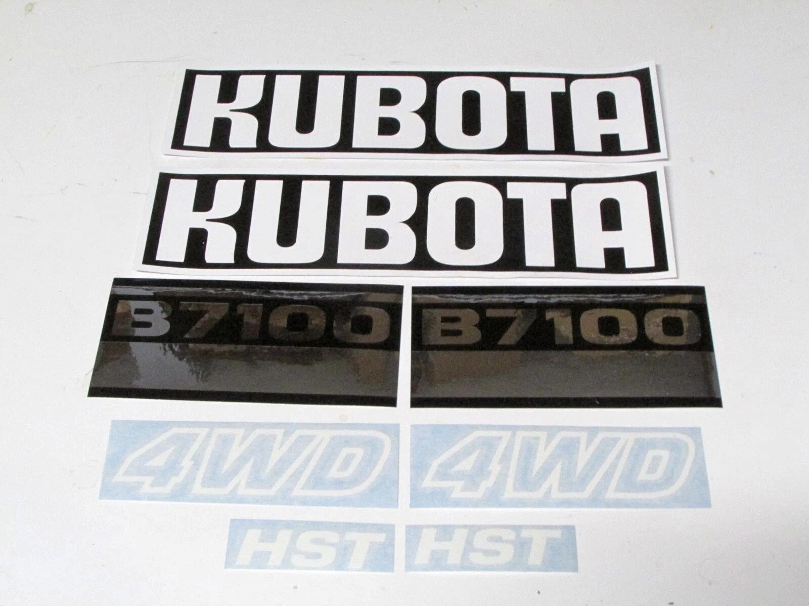 Hood Decal Set Compatible with Kubota B7100 Decal 4WD HST
