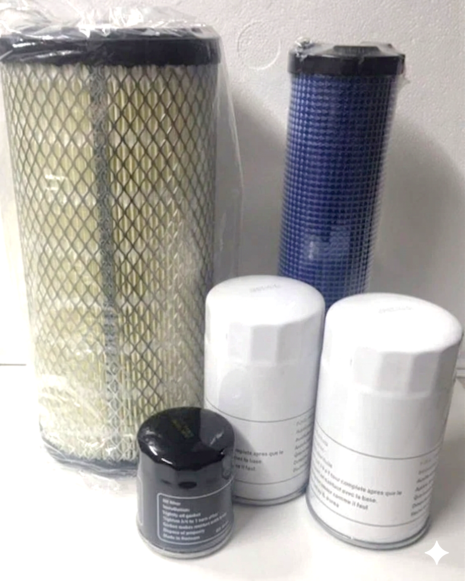 Heavy Duty Filter Service Maintenance Kit Compatible with Kubota M9000 Tractor with 2 Hyd Filters
