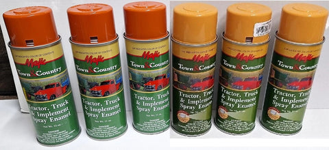 Vintage Orange and Yellow Spray Paint Kit for Case Tractor