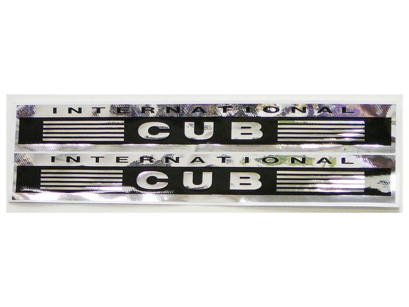 Decal stickers for IH International Cub tractor