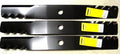 Set of 3 Heavy Duty 48" Predator Mulching Lawn Mower Blades Compatible with John Deere Z355E Z355R ZTRAK M127500, M145476, UC22009