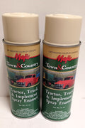 2 Cans IH International Farmall Off White Cream Heavy Duty Tractor Spray Paint