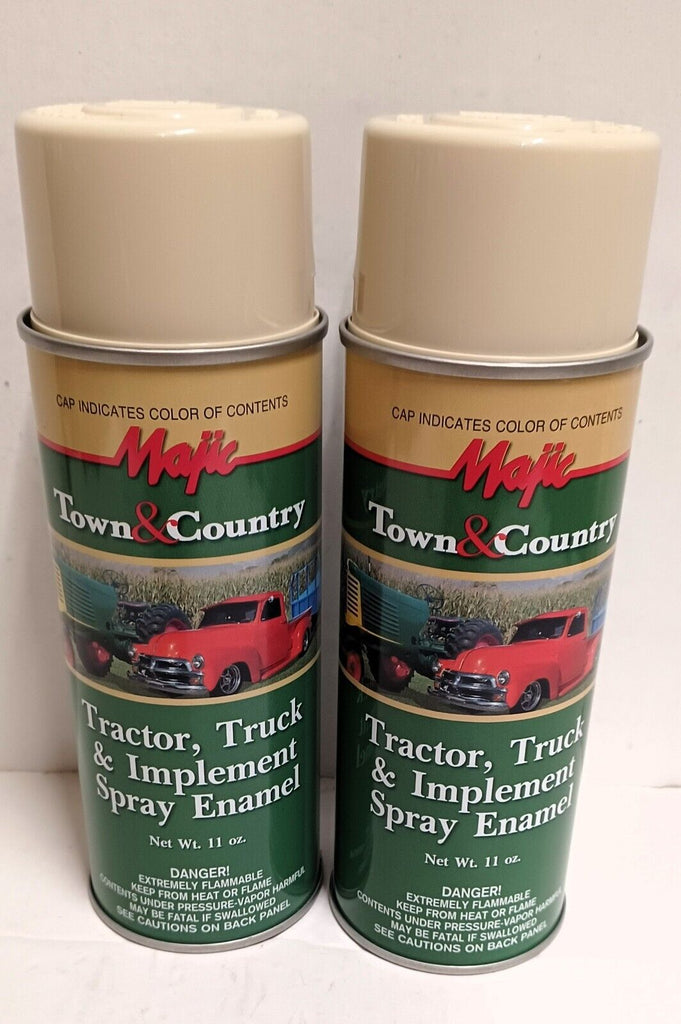 2 Cans IH International Farmall Off White Cream Heavy Duty Tractor Spray  Paint
