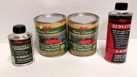 2 Qt Paint Kit for Kubota Tractor with Hardener and Reducer Orange