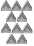 10 Sickle Sections Compatible with Massey Ferguson Mowers 31 32 41 42 51 52 71 72 135