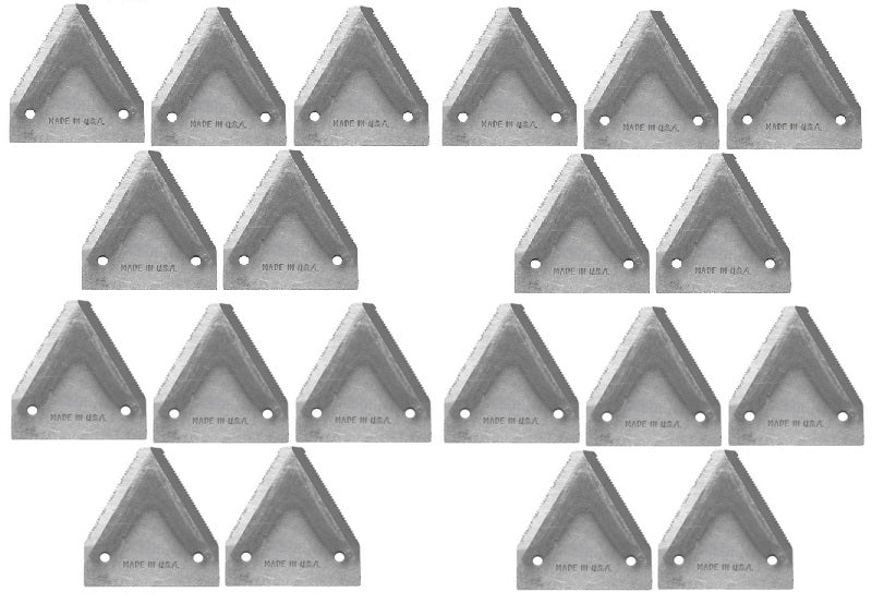 20 Sickle Sections Compatible with Massey Ferguson Mowers 31 32 41 42 51 52 71 72 135