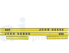 Hood Decal Set for John Deere 820 3 cyl Tractor
