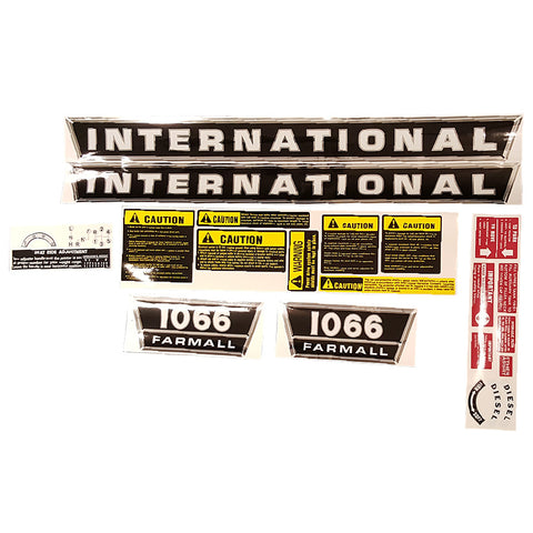 IH International 1066 Decal Set with Caution Labels