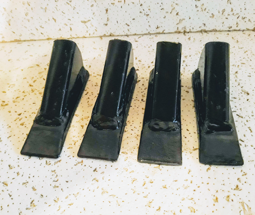 4 pack of Box blade scape blade ripper shanks points tips for 3/4" thk shanks