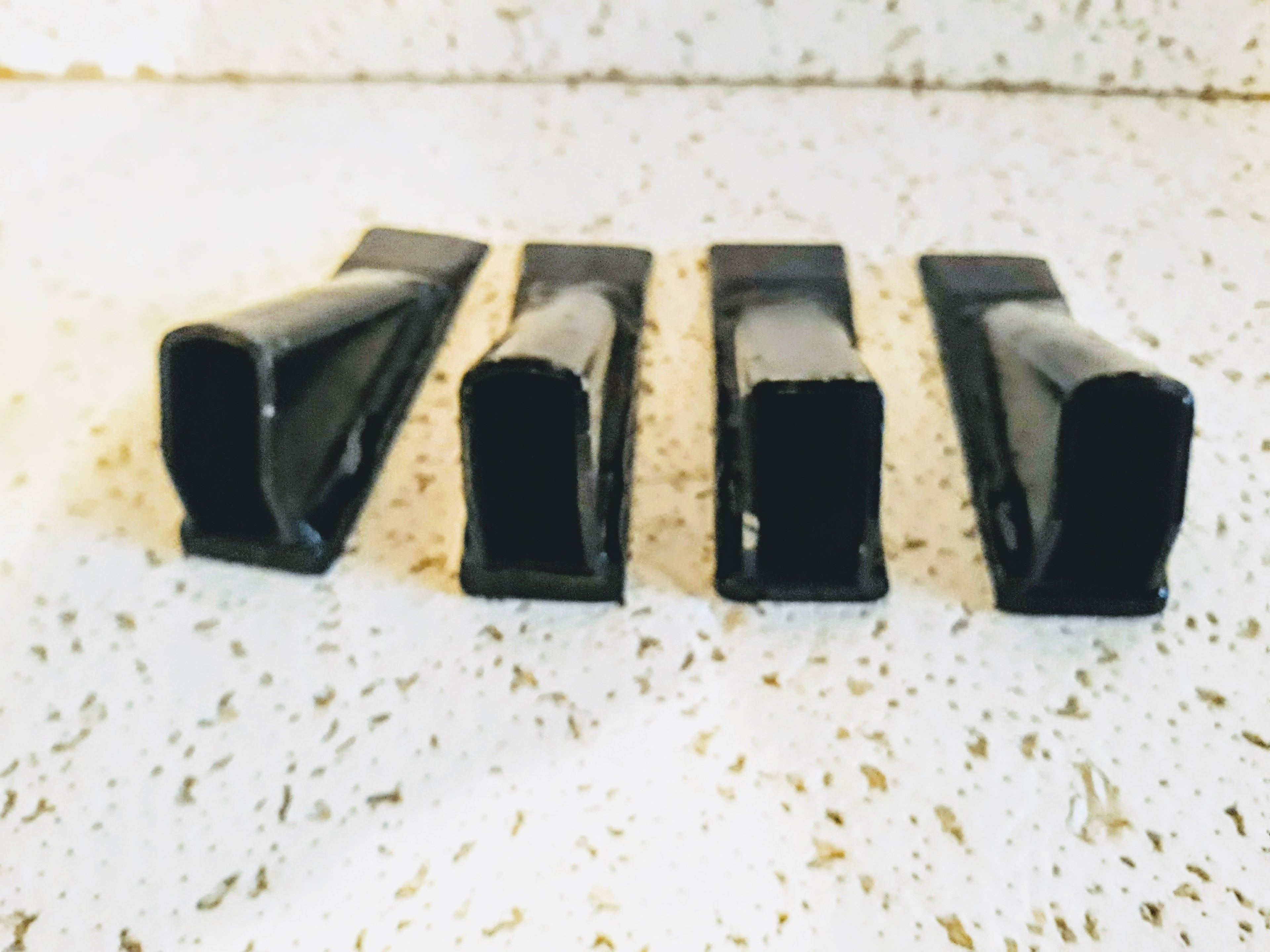 4 pack of Box blade scape blade ripper shanks points tips for 3/4" thk shanks