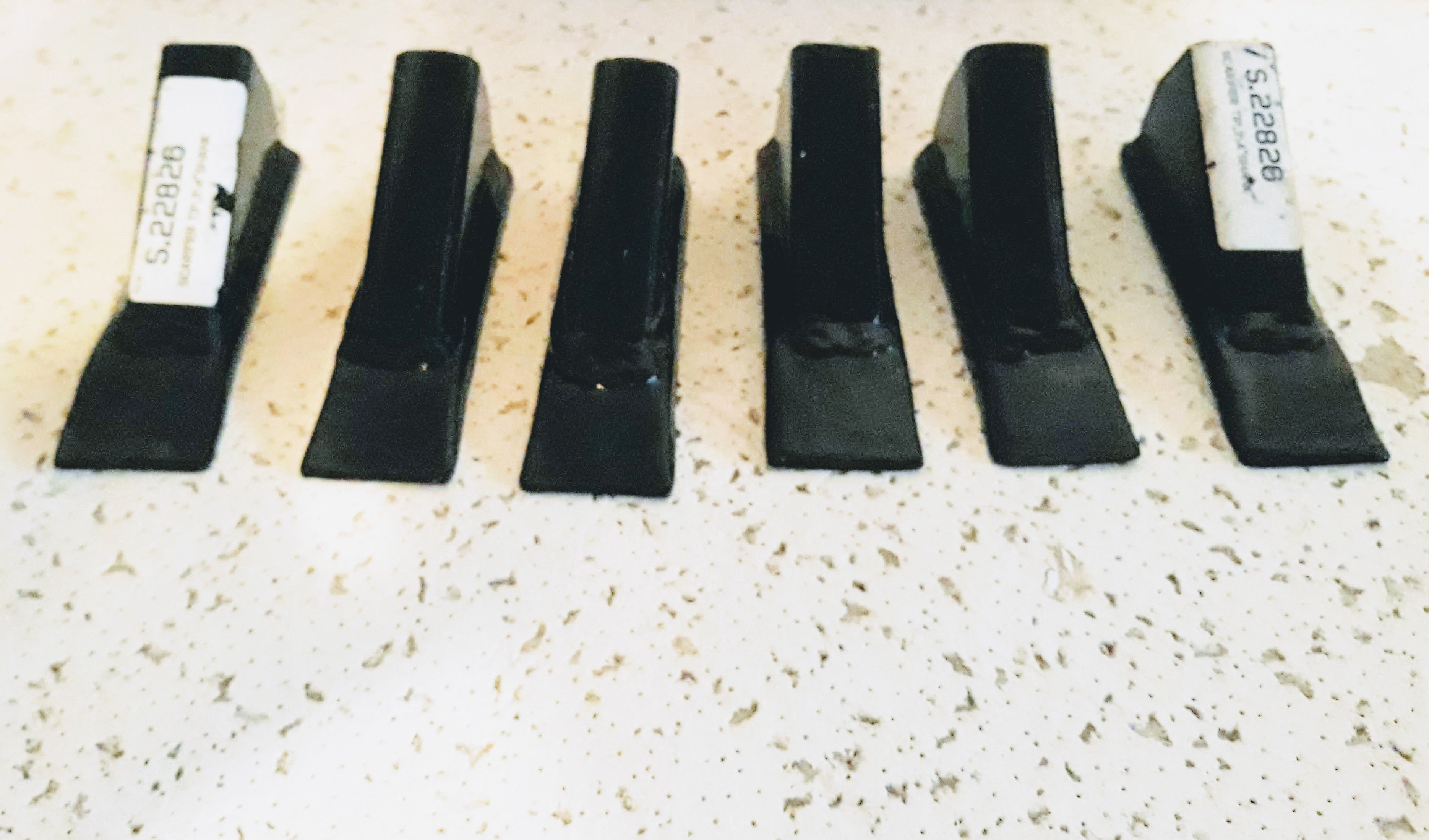 6 pack of Box blade scape blade ripper shanks points tips for 3/4" thk shanks