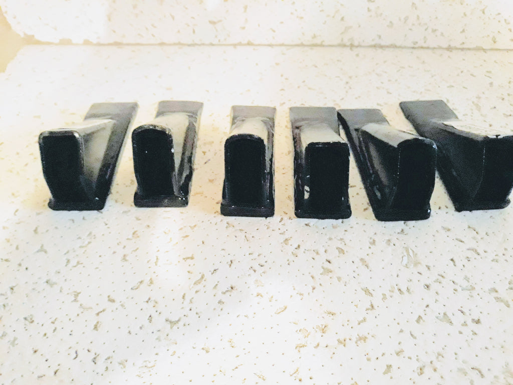 6 pack of Box blade scape blade ripper shanks points tips for 3/4" thk shanks