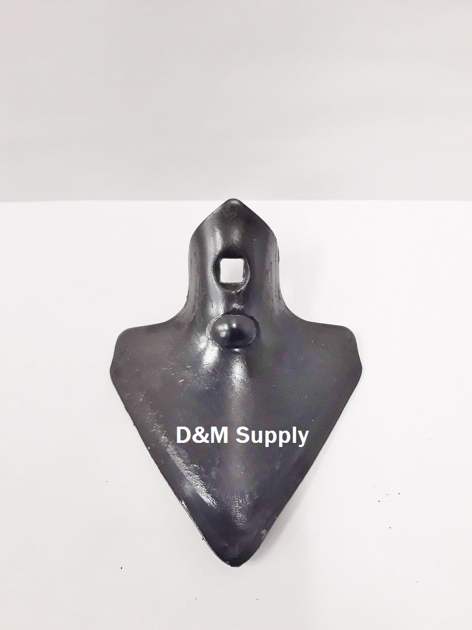 Heavy Duty Danish Cultivator S-Tine Sweep 4.25" x 6.00" 3/8" Single Bolt Hole
