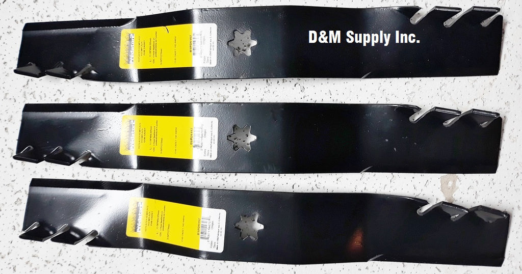 Set of 3 Cub Cadet MTD White 50" Mulching Lawnmower Blades