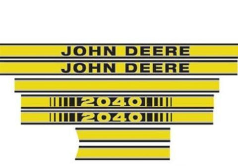 John Deere 2040 Tractor Hood Decal Set - D&M Supply Inc. 