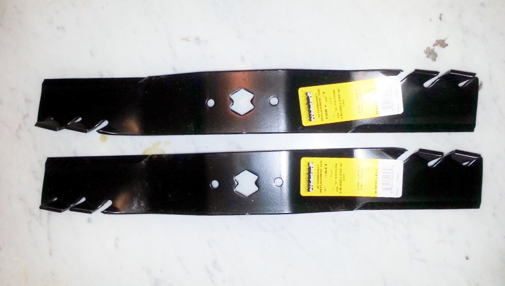 Set of 2 MTD Cub Cadet Troy Bilt 42" mower Predator mulching blades 742-0616 942-0616 - D&M Supply Inc. 