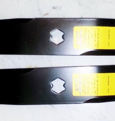Set of 2 MTD Cub Cadet Troy Bilt 42" mower Predator mulching blades 742-0616 942-0616 - D&M Supply Inc. 