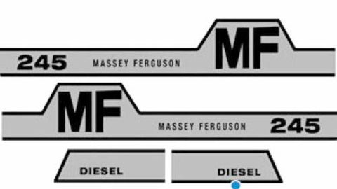 Massey Ferguson 245 Tractor Decal Set - D&M Supply Inc. 