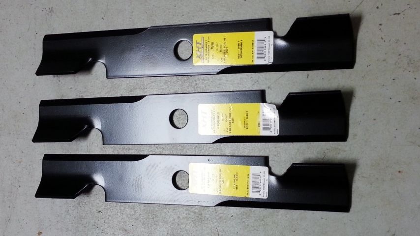 Set of 3 Exmark Lawnmower Blades Zero Turn Lazer Z 103-9624 103-9625 103-9626