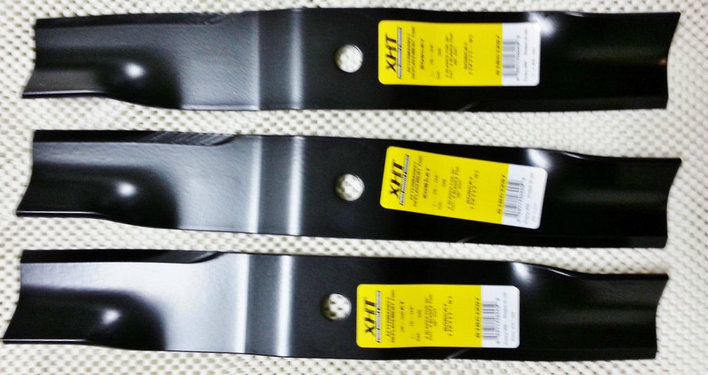 Set of 3 Heavy Duty Kubota 48" Lawn Mower Blades - D&M Supply Inc. 