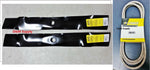 John Deere 42" Lawn Mower Blade & Belt Set LA100 LA105 LA110 LA115 LA120 LA125