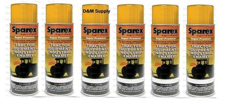 6 Cans JCB Yellow Super Premium Spray Paint Skid Steer Crawler Dozer Loader