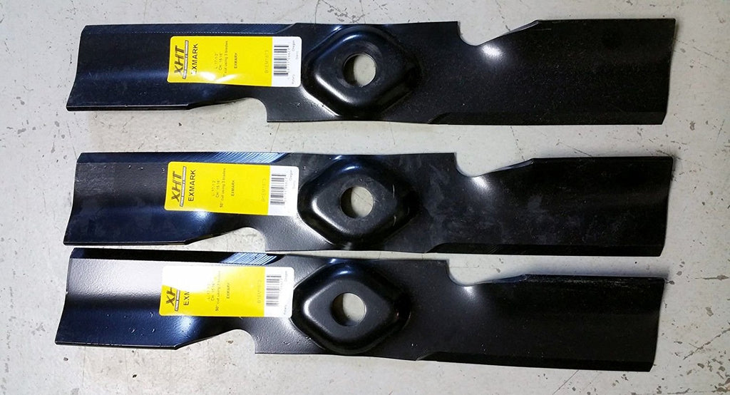 Set of 3 Heavy Duty XHT Exmark 48" Lawn Mower Blades - D&M Supply Inc. 