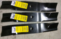 Set of 3 XHT Husqvarna 54" lawn mower blades 574481101 PZ Series zero turn - D&M Supply Inc. 